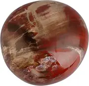SUNYIK Natural Tumbled Stone, Crystal Massage Palm Worry Pocket Stones Assorted Shaped Petrified Wood Stone 1.5"-2.5"