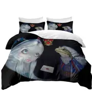 Alice and the Frog Footman Quilt Cover