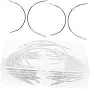 SEWACC Looper Set 40pcs Curved Needles c Type Weaving Needles for Sewing Upholstery and Craft Projects