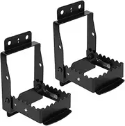 Folding Replacement Pedal, Non-Slip, Universal, Foldable 4WD Passenger Pedal Replacement for ATV Footrests, Sportsman Scrambler Grizzly, Black Metal