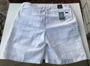 NEW! Greg Norman Size 36w White Golf Shorts