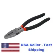 8" Linesman Plier, Chrome-Vanadium Steel, Non-Slip Handle. USA STOCK
