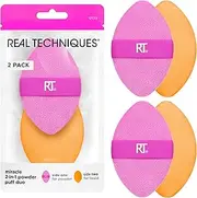 Real Techniques Miracle 2-In-1 Powder Duo Puff Multicolor