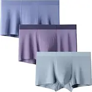 [Maiyifu-GJ] 3 Pack Mens Moisture-Wicking Boxer Briefs Soft Breathable Underwear Trunks Lightweight Comfortable Underpants, Color6, Medium, Color6, Medium