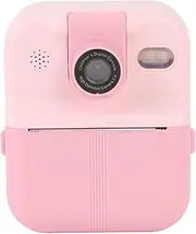 Kids Camera Instant Print Photo, 40MP Photo Instant Digital Camera, 1080P Video 2.4 in IPS Screen Portable Camera Support Music Games Play with 180 Degree Rotating Lens (Roseate)