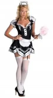 Secret Wishes Women's Francesca Adult Sassy Maid Costume, Small