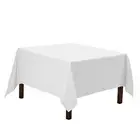 Square Tablecloth - 52 x 52 Inch Table Cloth for 52 x 52 inch Square White
