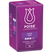 Poise Pads For Bladder Leaks Super 14 pack