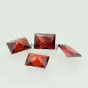 50pcs 2x4-12x16mm Garnet Rectangle Loose Cubic Zirconia 5A CZ Synthetic Gems