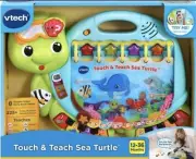 VTech Touch and Teach Sea Turtle Interactive Learning Book , Green