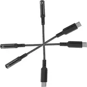 Uonlytech 3pcs USB C to Headphone Adapter Cable Durable Type C to Audio Adapter for Smartphones TPE Construction Sleek Minimalist Design
