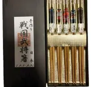 NEW Sengoku Warlords Chopsticks Japan 5 sets Gifu Yoro Takumi