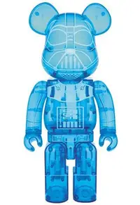 在飛比找Yahoo!奇摩拍賣優惠-全新 Bearbrick 400% 藍色透明 全息投影版 星