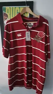 Canterbury England Rugby Polo Shirt Jersey Size 3xl New With Tags