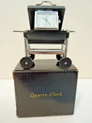 Miniature Timex Clock Barbeque Shape Quartz Movement