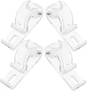 Zerodeko 4 Sets Curtain Cord Retainer Clips Easy to Install Plastic Blind Cord Holders for Roller Blinds and Window Treatments Tool Setup Prevents Tangling and Movement