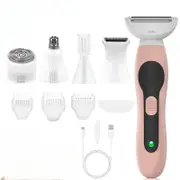 5-in-1 Women's Multifunctional Electric Epilator Rechargeable Hair Removal Shaver Eyebrow Trimmer Nose Hair Trimmer