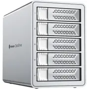 Yottamaster Hard Drive Enclosure Aluminum 5 Bay RAID USB3.0 DAS for 2.5" & 3.5" SATA HDD/SSD, Support 110TB (5x22TB), RAID 1, 5, 10, JBOD (Diskless) [Yottamaster-VN500RU3-AU-SV-BP]