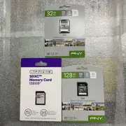 *BUNDLE* PNY 128 GB SDXC, Infinitive SDXC 128gb Flash Card, 32gb PNY Flash Card