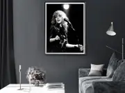 Young Stevie Nicks in Concert Poster Wall Art