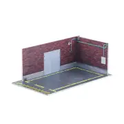 1:24 Scale Diorama Car Garage Model Car Parking Lot Station