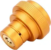 CO2 Adapter for Soda Water, Quick Connecting CO2 Cylinder with TR21-4 Male Thread, CO2 Adapter Accessories Compatible with Soda Stream DUO Terra Art, Brass Aluminum Alloy (Gold Orange)
