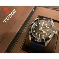 在飛比找蝦皮購物優惠-TUDOR 帝舵錶 79230B 藍水鬼 經典復古皮錶帶 B