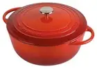 Pyrolux Pyrochef 26cm 5Lt Cast Iron Casserole - Red RRP $299.00