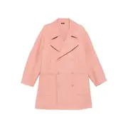 [Fendi] Fendi Double-breasted Patch-pocket Coat M PINK
