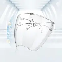 在飛比找momo購物網優惠-透明防護面罩-兒童款-單入(兒童 防疫 防護 面罩 飛濺 飛