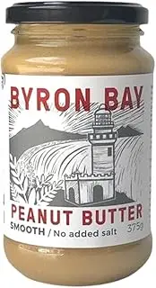 Byron Bay Smooth Unsalted Peanut Butter, 375 g
