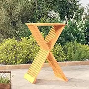 Folding Outdoor Stool in Solid Teak Wood – Weather-Resistant and Durable, Easy Storage, 40 x 32.5 x 70 cm