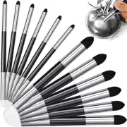 6 Pcs Blending Sponge Pen Double Headed Washable Rubbing Sponge Brush Sketch