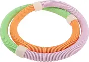 Vaveren Weighted Fitness Hoop Abdominal Exerciser Portable Waist Training Tool Fitness Circle Heavy Spring Hoop Waist Friendly Design