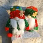 Bean Bag Christmas Gnomes Set of 2 Hims and Hers Sequined Harth Squatters 11"