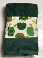 Tortuga Turtle Hand towel Green Kitchen / Bath Decor