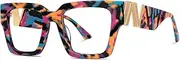 VOOGLAM Square Blue Light Glasses for Women Anti Eyestrain Dry Eyes Computer Phone TV Eyewear Felician