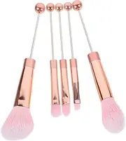 CRILSTYLEO 1 Set Portable Cosmetics Brush Set with Handles Versatile Eye Shadow Blush and Loose Powder Brushes for Effortless Makeup Application Easy to Clean and Skin Friendly Bristles