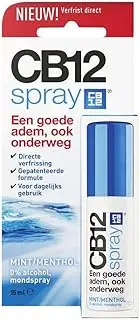 CB12 Oral Spray - Instant Freshness On The Go, Reduces the Cause of Bad Breath with Zinc Acetate, Mint Flavour - 15 ml