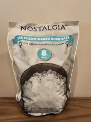 Ice Cream Maker Rock Salt Nostalgia 8 lb Bag, Homemade Ice Cream ~ New