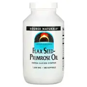 Source Naturals, Flax Seed-Primrose Oil, 1,300 mg, 180 Softgels