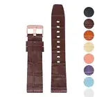 StrapsCo Croc Leather Band Strap for Rose Gold Fitbit Versa / Versa 2 / Lite