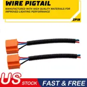 9003 H4 Female Ceramic S Two Extension Wire Pigtail Harness Head Light Bulb Plug (for: Mitsubishi)