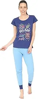 [Harry Potter] Hogwarts Matching Ladies and Girls Long Pyjama Set Blue