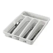 Madesmart Mini 5 Compartment Cutlery Tray Home/Kitchen Organiser 32x23cm WHT