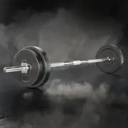 168cm 38kg Everfit Barbell Set Weight Plates Bar Lifting Bench