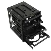 5.25" to 4x 3.5" SATA SAS Hard Drive HDD Cage Rack Black CD-ROM Tray V Slot Nice