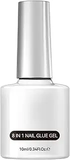 8 in 1 Nail Glue Gel, Artificial Nail Glue Gel, Nail Extension Glue Gel, Long Lasting Nail Glue, Acrylic Nail Glue Gel, Nail Tips Glue Gel, 8 in 1 Nail Gel, Nail Glue for Extensions, Multi Function