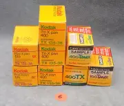 8 ROLLS MIXED BAG BLACK & WHITE KODAK 36 EXPOSURE 35MM FILM