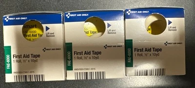 First Aid Only FAE-6000: Sc Refill 1/2" X10 Yd. First Aid Tape, 1/Box (3 boxes)